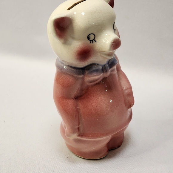 1942 Antique Standing Piggy Bank - Picture 3 of 12